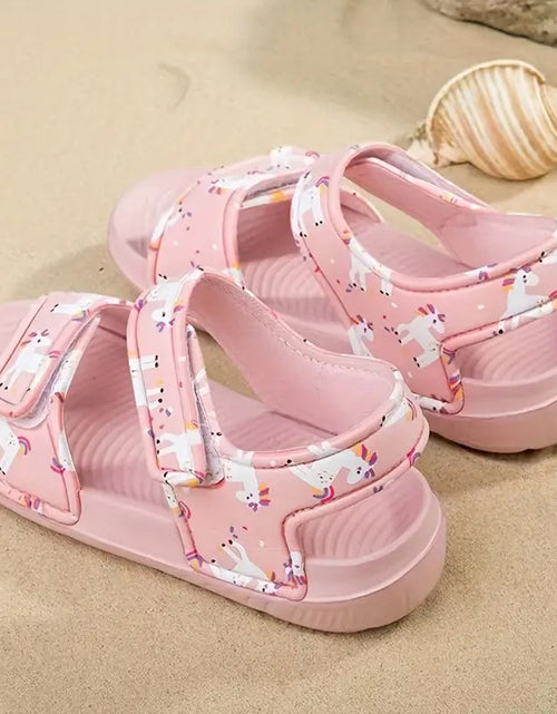 Load image into Gallery viewer, Trendy Girls Cartoon Print Non-Slip Summer Sandals
