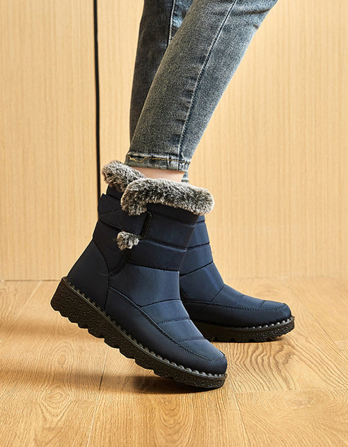 Load image into Gallery viewer, Women’s Waterproof Plush Snow Boots
