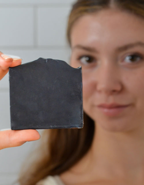 Load image into Gallery viewer, Clarifying Charcoal Bar Handmade Tallow and Goat Milk Soap Bar
