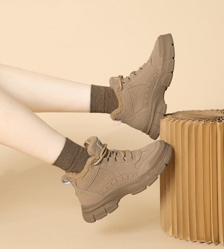 Women’s Non-Slip Snow Boots | Plus-Velvet Thickened Martin Style Winter Boots