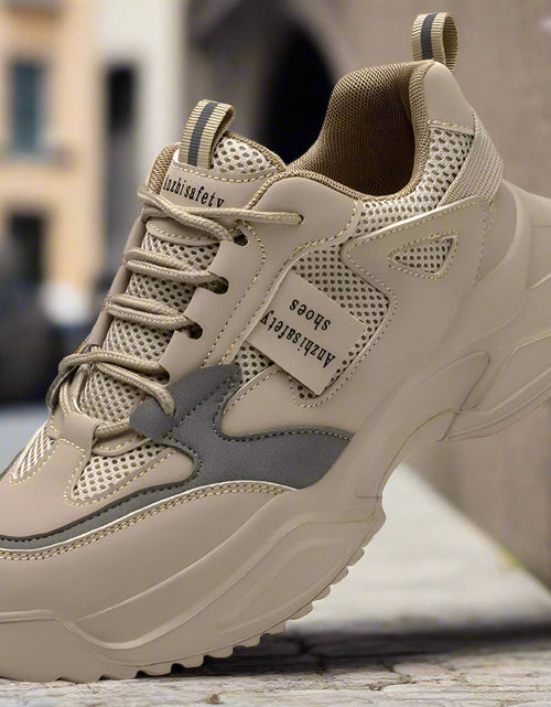 Load image into Gallery viewer, Lightweight Breathable Anti-Smash Work Shoes – Women's Safety Sneakers
