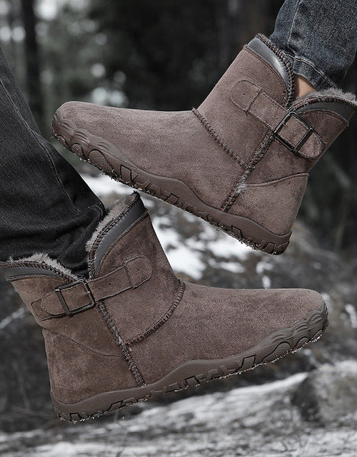 Load image into Gallery viewer, Unisex Warm Fleece-Lined Snow Boots – Anti-Slip Winter Boots

