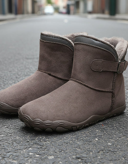 Load image into Gallery viewer, Unisex Warm Fleece-Lined Snow Boots – Anti-Slip Winter Boots
