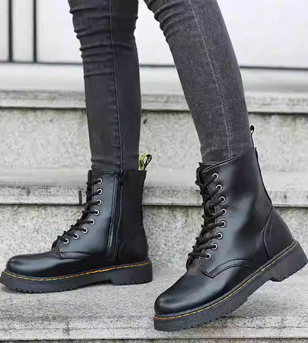 Women’s Martin Short Boots – Classic Lace-Up Ankle Boots