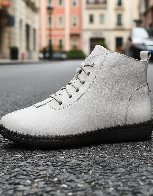 Load image into Gallery viewer, Women’s Genuine Leather Soft-Soled Flat Ankle Boots
