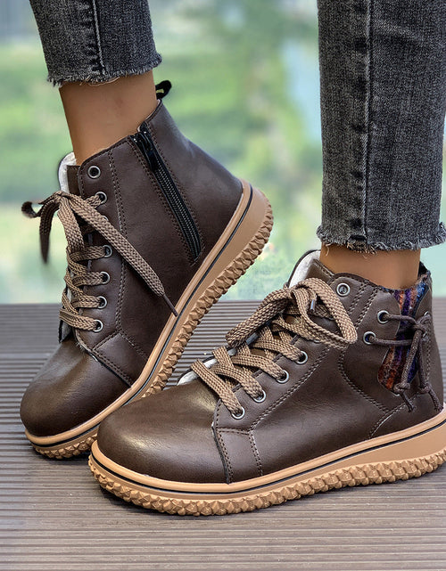 Load image into Gallery viewer, FitiqueFit Women’s Flat Heel Martin Boots
