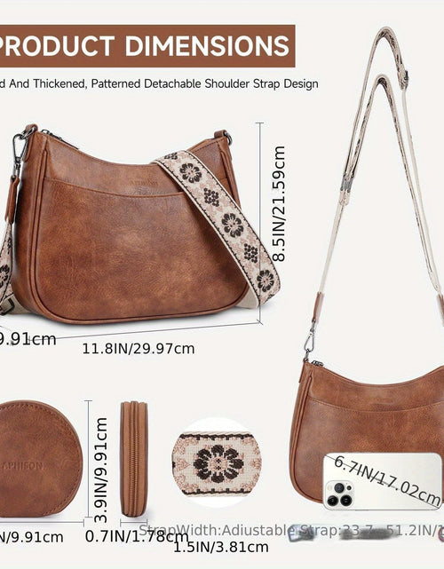 Load image into Gallery viewer, Vintage Crossbody Bag Chic Shoulder Purse Adjustable Strap
