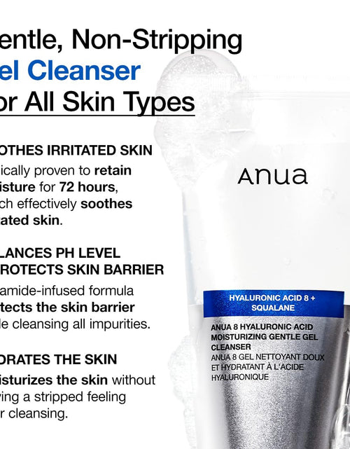 Load image into Gallery viewer, Moisturizing Gentle Gel Cleanser, Hyaluronic Acid, Squalane, Ceramide, Foaming Facial Korean Cleanser, Ph Balance, Daily Hydrating Face Wash, Korean Skincare (150Ml/5.07Fl Oz.)
