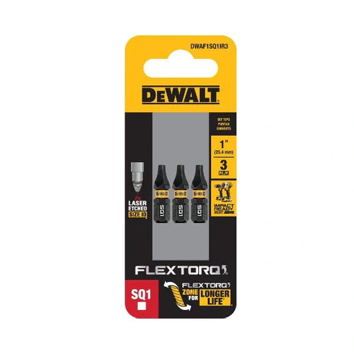 Load image into Gallery viewer, DeWalt DWAF1SQ1IR3 1In Square #1 Flextorq 3Pk
