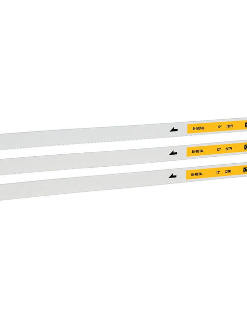 Load image into Gallery viewer, DeWalt DWHT20558 12" BIMTL Hacksaw Blade 18 3 Pack

