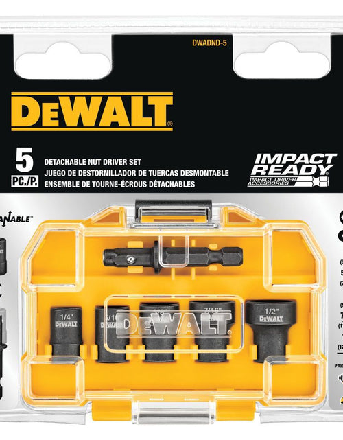Load image into Gallery viewer, DeWalt DWADND-5 Nut Driver Set Detachable 5-Piece
