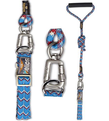 Dog Helios ® 'Dura-Tough' 2-in-1 Reflective Adjustable Fashion Dog Leash and Collar