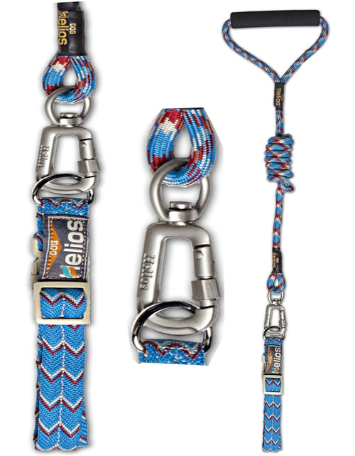 Load image into Gallery viewer, Dog Helios ® 'Dura-Tough' 2-in-1 Reflective Adjustable Fashion Dog Leash and Collar
