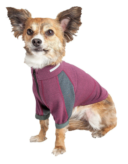 Load image into Gallery viewer, Dog Helios ® 'Eboneflow' Mediumweight 4-Way-Stretch Flexible And Breathable Performance Dog Yoga T-Shirt
