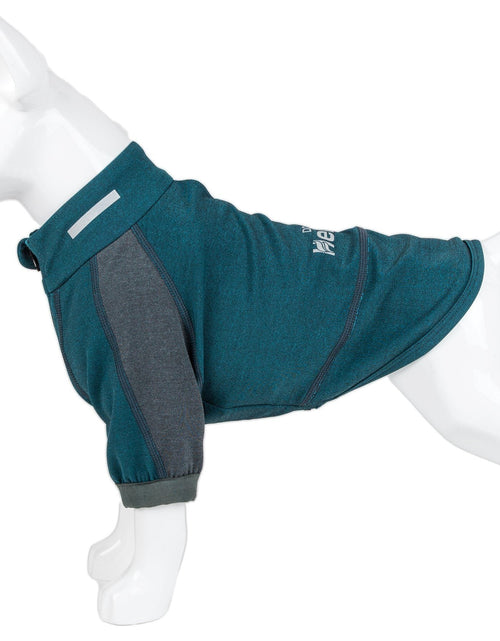Load image into Gallery viewer, Dog Helios ® 'Eboneflow' Mediumweight 4-Way-Stretch Flexible And Breathable Performance Dog Yoga T-Shirt
