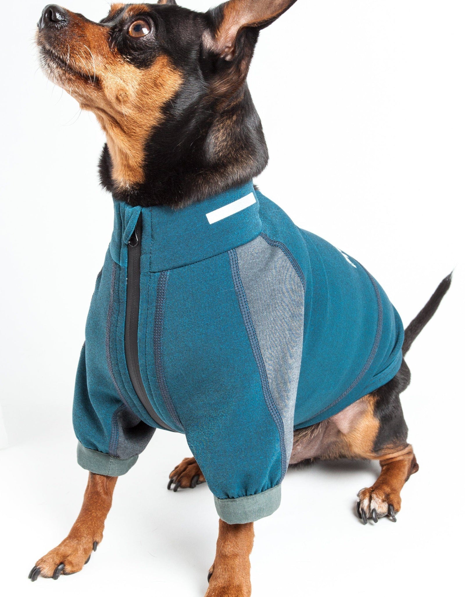 Dog Helios ® 'Eboneflow' Mediumweight 4-Way-Stretch Flexible And Breathable Performance Dog Yoga T-Shirt