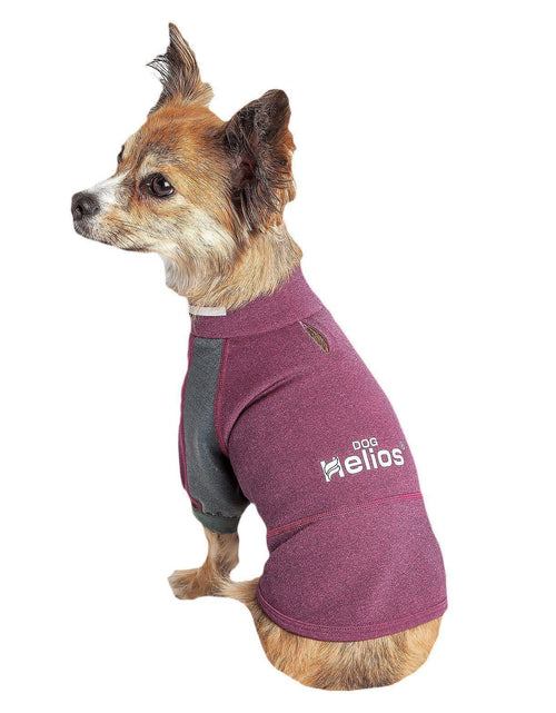 Load image into Gallery viewer, Dog Helios ® 'Eboneflow' Mediumweight 4-Way-Stretch Flexible And Breathable Performance Dog Yoga T-Shirt
