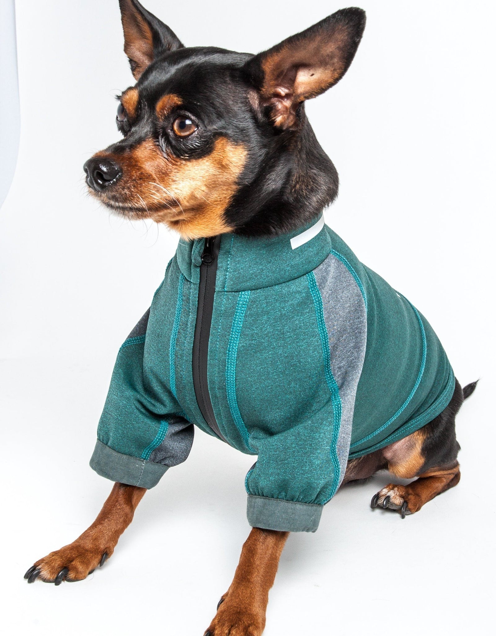 Dog Helios ® 'Eboneflow' Mediumweight 4-Way-Stretch Flexible And Breathable Performance Dog Yoga T-Shirt
