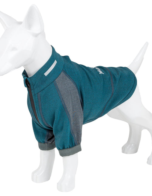 Load image into Gallery viewer, Dog Helios ® 'Eboneflow' Mediumweight 4-Way-Stretch Flexible And Breathable Performance Dog Yoga T-Shirt
