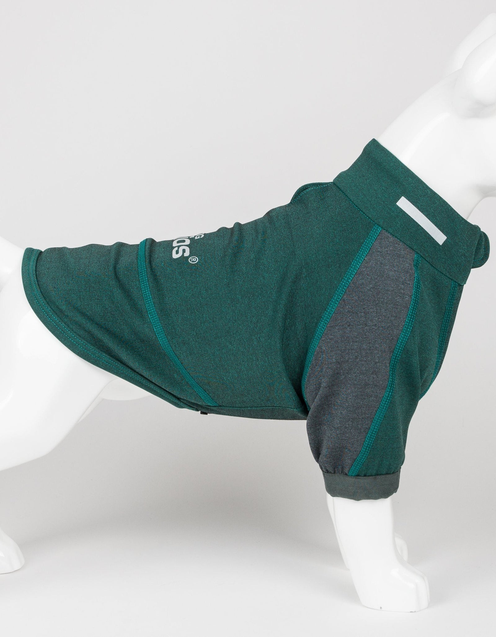 Dog Helios ® 'Eboneflow' Mediumweight 4-Way-Stretch Flexible And Breathable Performance Dog Yoga T-Shirt