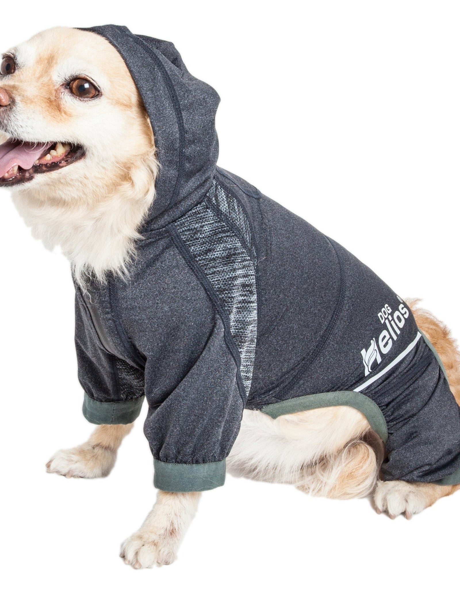 Dog Helios ® 'Namastail' Lightweight 4-Way-Stretch Yoga Performance Dog Tracksuit Hoodie