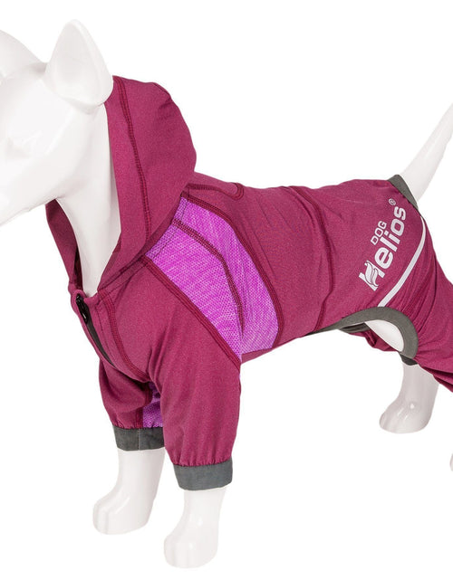 Load image into Gallery viewer, Dog Helios ® 'Namastail' Lightweight 4-Way-Stretch Yoga Performance Dog Tracksuit Hoodie
