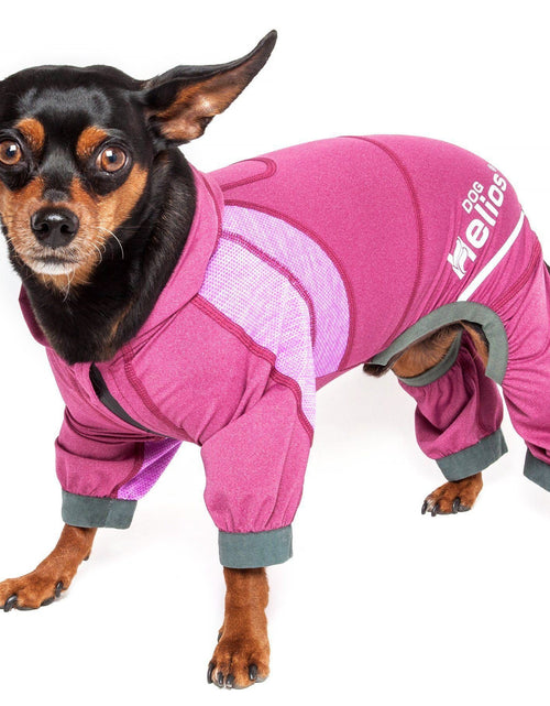 Load image into Gallery viewer, Dog Helios ® 'Namastail' Lightweight 4-Way-Stretch Yoga Performance Dog Tracksuit Hoodie
