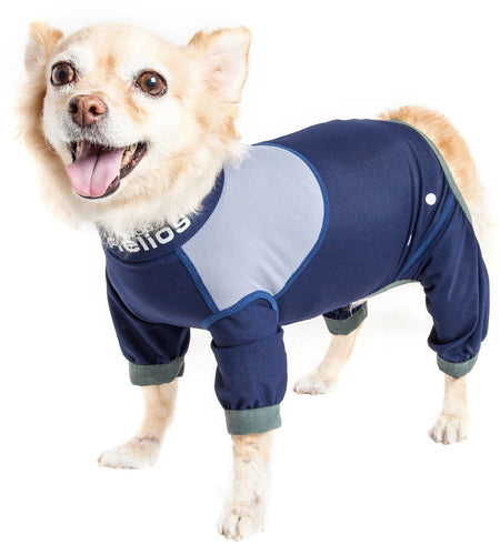 Dog Helios ® 'Tail Runner' Lightweight 4-Way-Stretch Breathable Yoga Dog Tracksuit