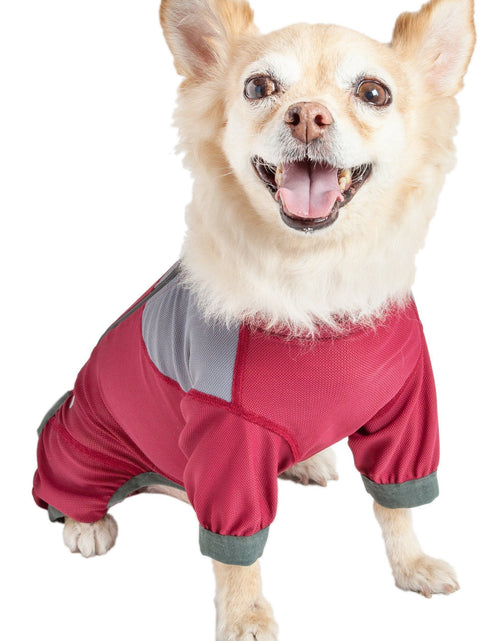 Load image into Gallery viewer, Dog Helios ® 'Tail Runner' Lightweight 4-Way-Stretch Breathable Yoga Dog Tracksuit
