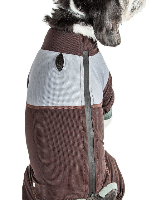 Load image into Gallery viewer, Dog Helios ® 'Tail Runner' Lightweight 4-Way-Stretch Breathable Yoga Dog Tracksuit
