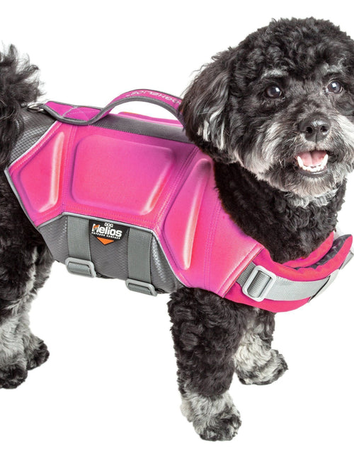Load image into Gallery viewer, Dog Helios ® 'Tidal Guard' Multi-Point Strategically-Stitched Reflective Pet Dog Life Jacket Vest
