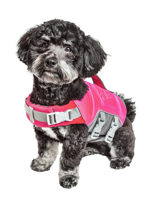 Load image into Gallery viewer, Dog Helios ® 'Tidal Guard' Multi-Point Strategically-Stitched Reflective Pet Dog Life Jacket Vest
