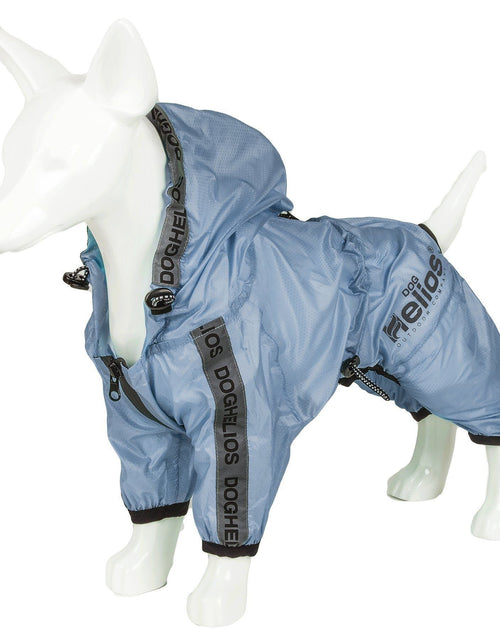 Load image into Gallery viewer, Dog Helios ® 'Torrential Shield' Waterproof and Adjustable Full Body Dog Raincoat
