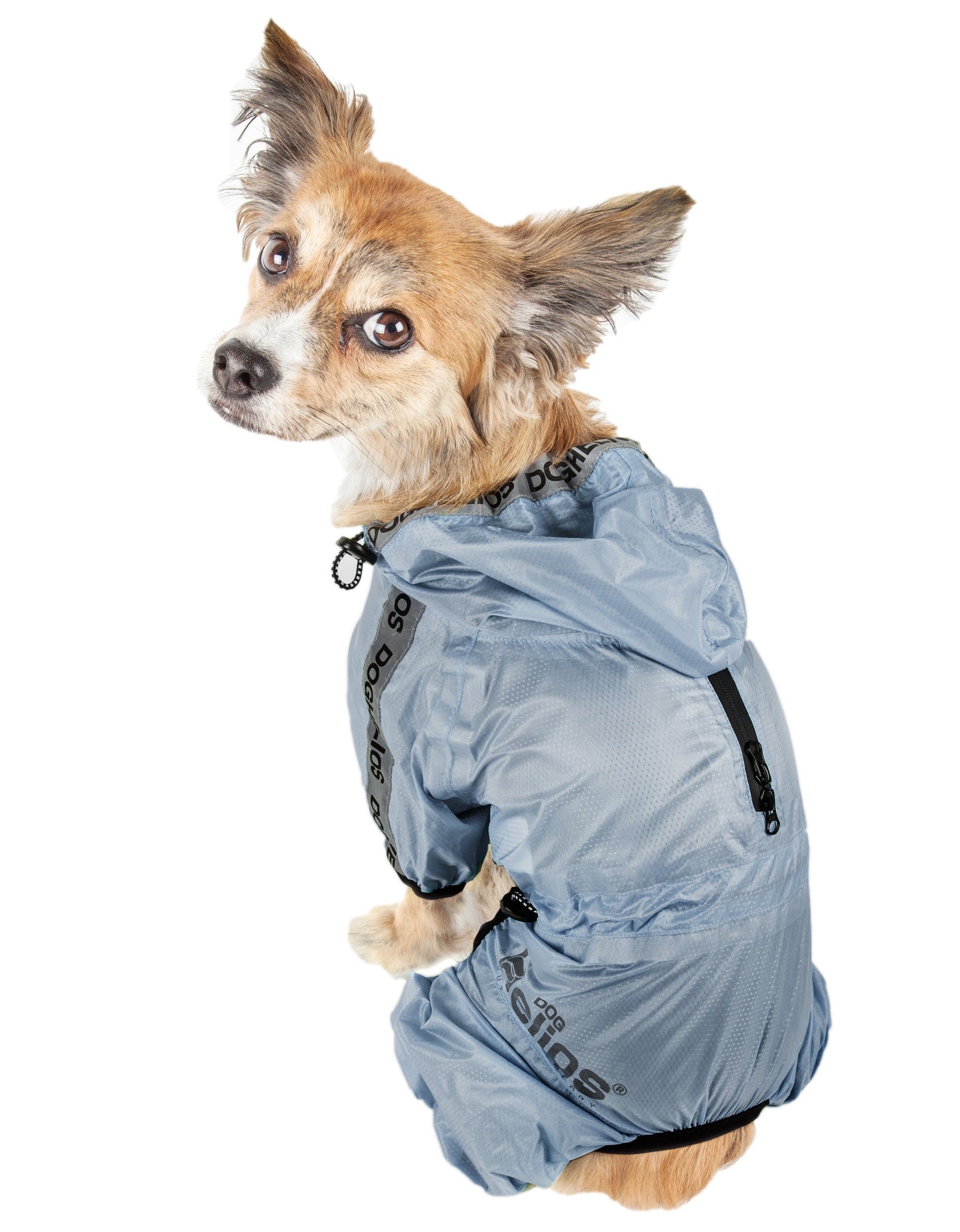 Dog Helios ® 'Torrential Shield' Waterproof and Adjustable Full Body Dog Raincoat