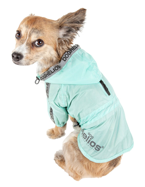 Load image into Gallery viewer, Dog Helios ® 'Torrential Shield' Adjustable and Waterproof Dog Raincoat Poncho

