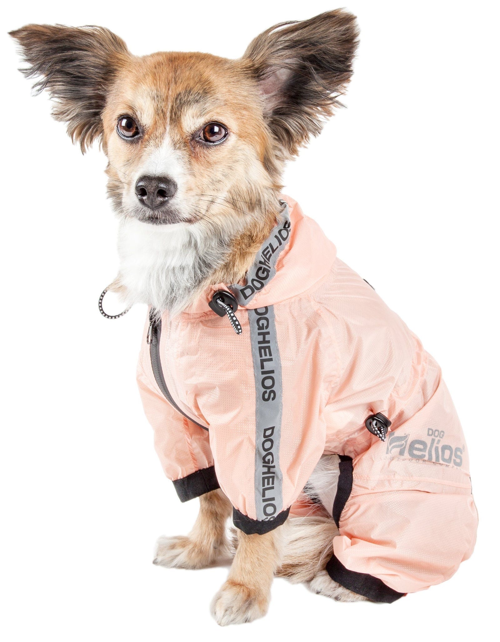 Dog Helios ® 'Torrential Shield' Waterproof and Adjustable Full Body Dog Raincoat