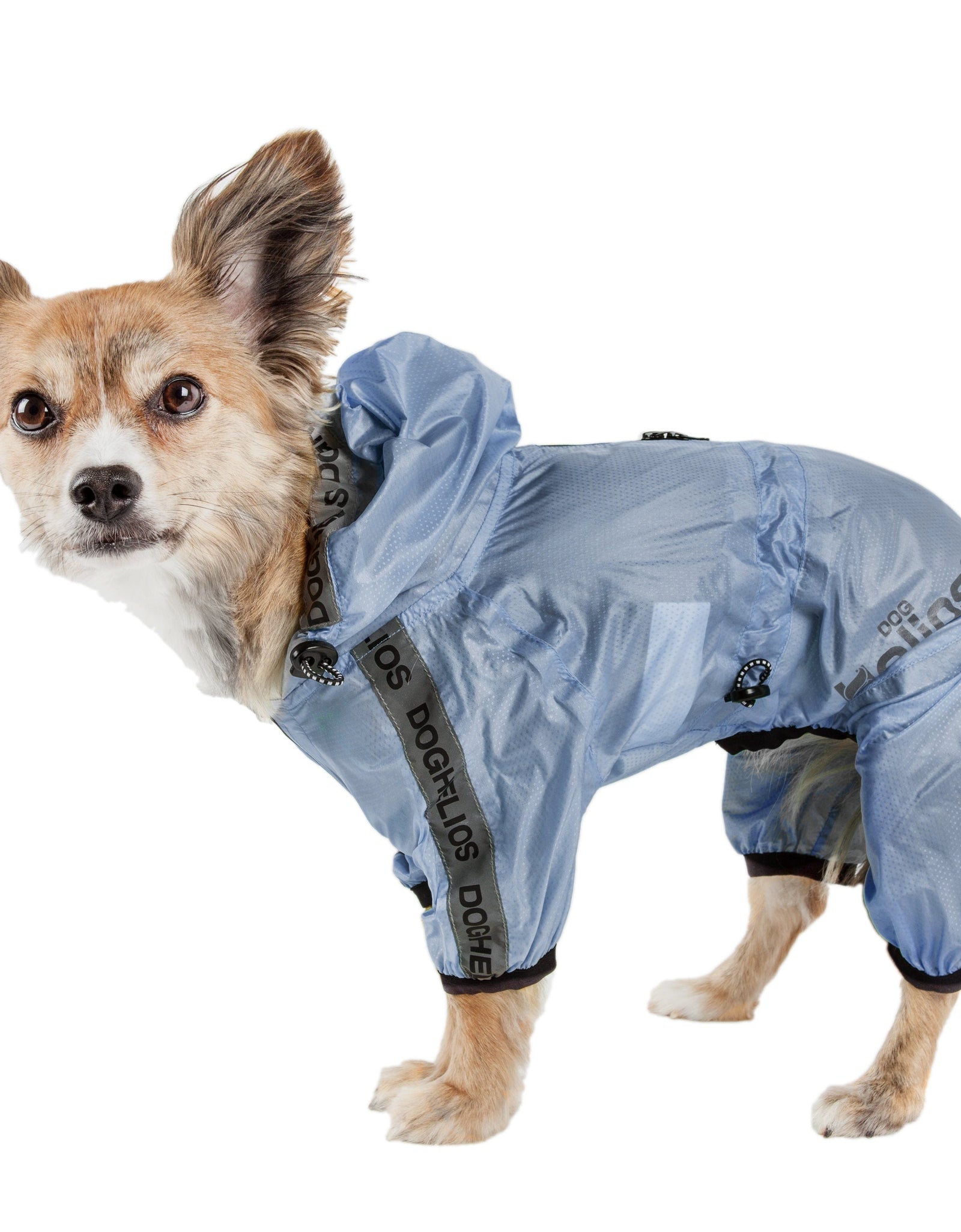 Dog Helios ® 'Torrential Shield' Waterproof and Adjustable Full Body Dog Raincoat
