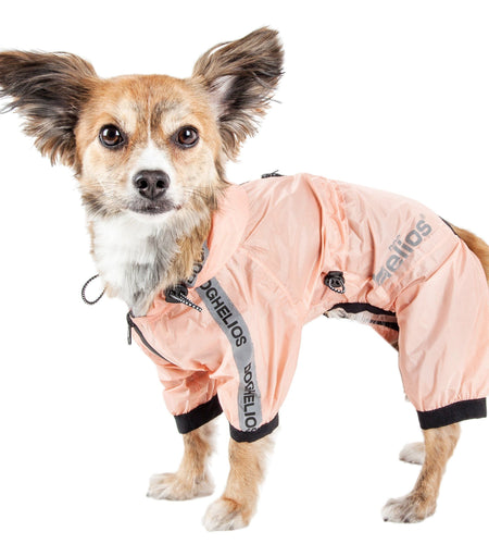 Dog Helios ® 'Torrential Shield' Waterproof and Adjustable Full Body Dog Raincoat