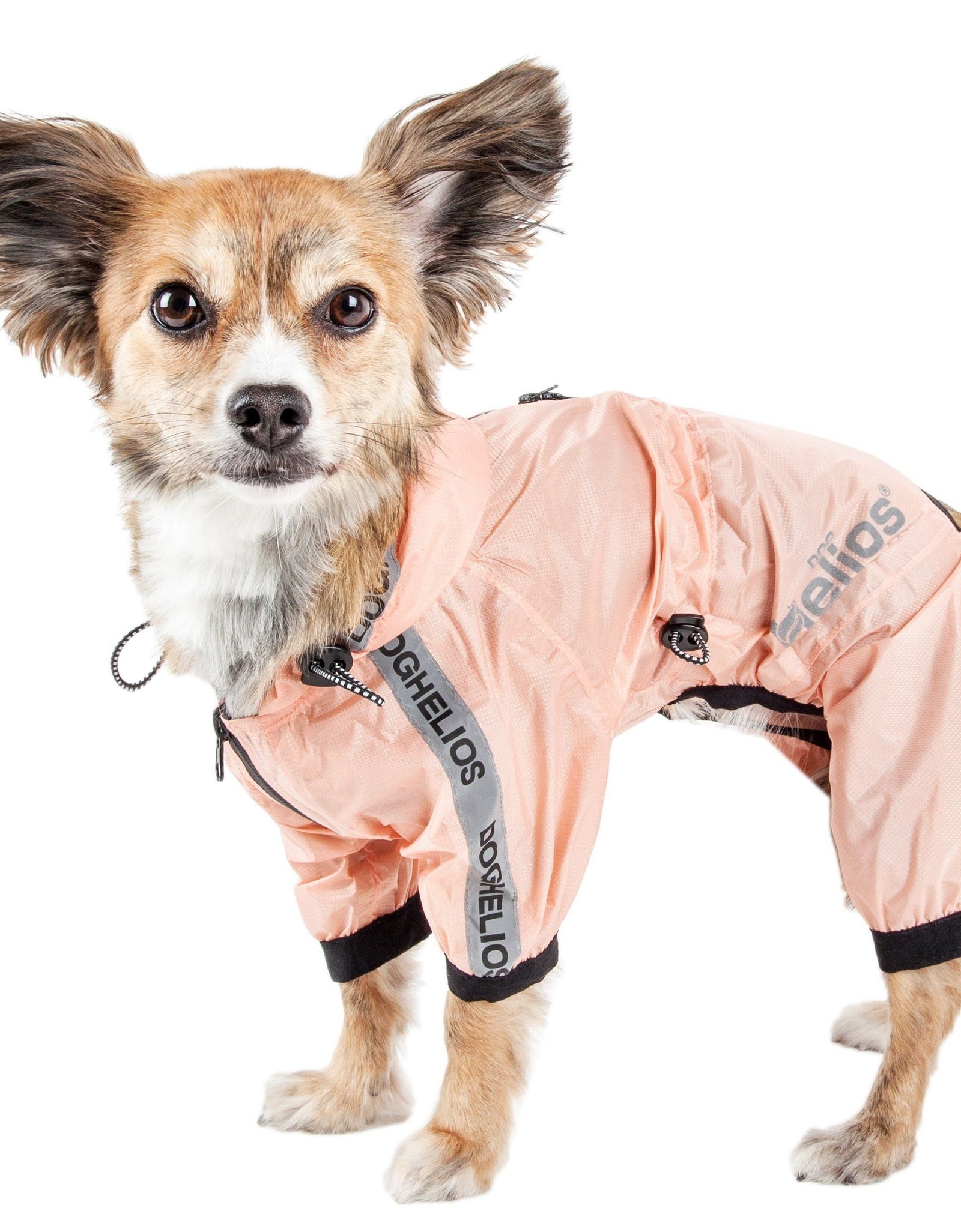 Dog Helios ® 'Torrential Shield' Waterproof and Adjustable Full Body Dog Raincoat