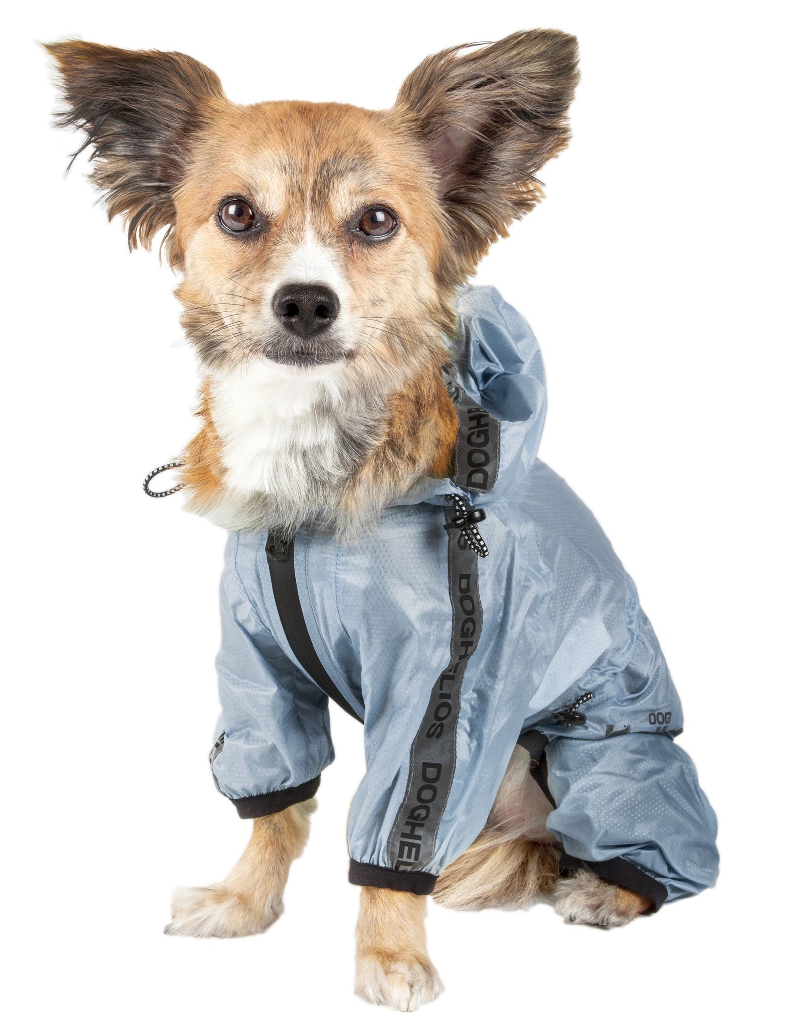 Dog Helios ® 'Torrential Shield' Waterproof and Adjustable Full Body Dog Raincoat