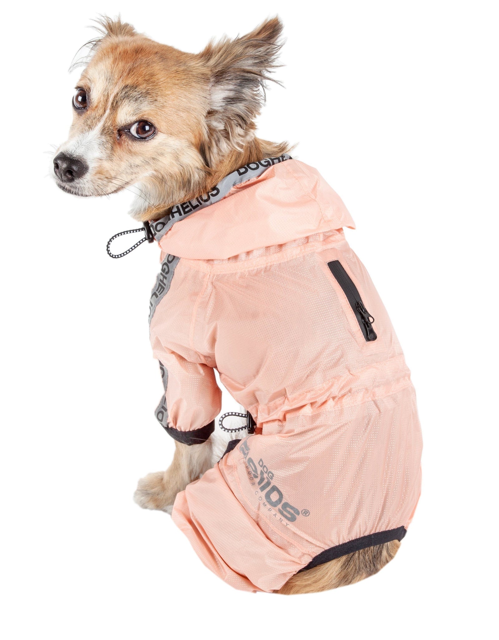 Dog Helios ® 'Torrential Shield' Waterproof and Adjustable Full Body Dog Raincoat