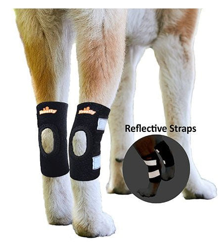 NeoAlly Dog Rear Leg Hock Brace with Safety Reflective Straps for Small Dogs [Short Version]