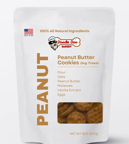 Homemade Dog Treats - 🥜 Peanut Butter Cookies Treat 1/2lb