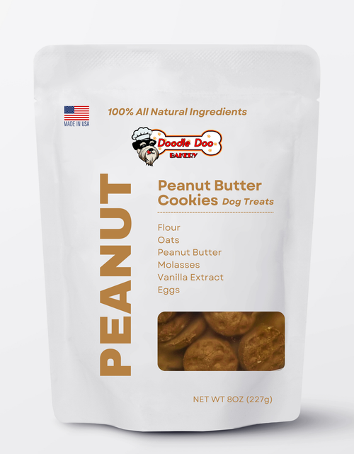 Load image into Gallery viewer, Homemade Dog Treats - 🥜 Peanut Butter Cookies Treat 1/2lb
