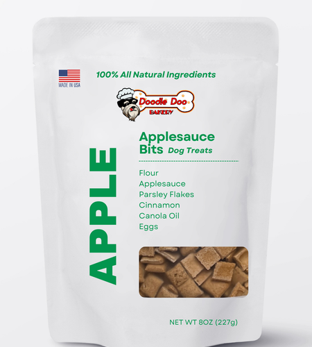 Homemade Dog Treats -🍏 Apple Bits Dog Biscuits 1/2 lb.