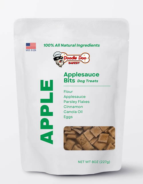 Load image into Gallery viewer, Homemade Dog Treats -🍏 Apple Bits Dog Biscuits 1/2 lb.
