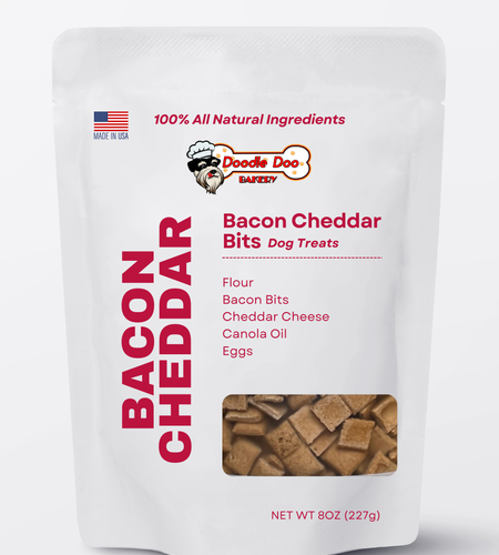 Homemade Dog Treats - 🥓 Bacon Cheddar Bits Treat 1/2lb