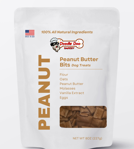 Homemade Dog Treats - 🥜 Peanut Butter Bits Dog Biscuits 1/2lb