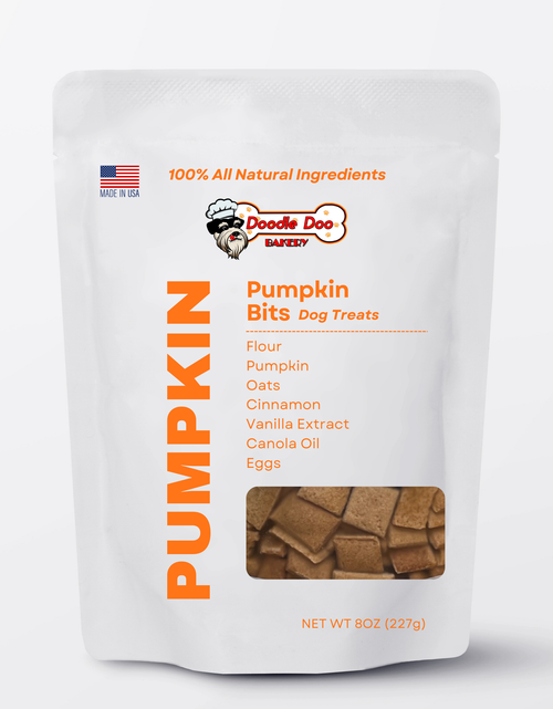 Load image into Gallery viewer, Homemade Dog Treats - 🎃 Pumpkin Bits Dog Biscuits 1/2lb

