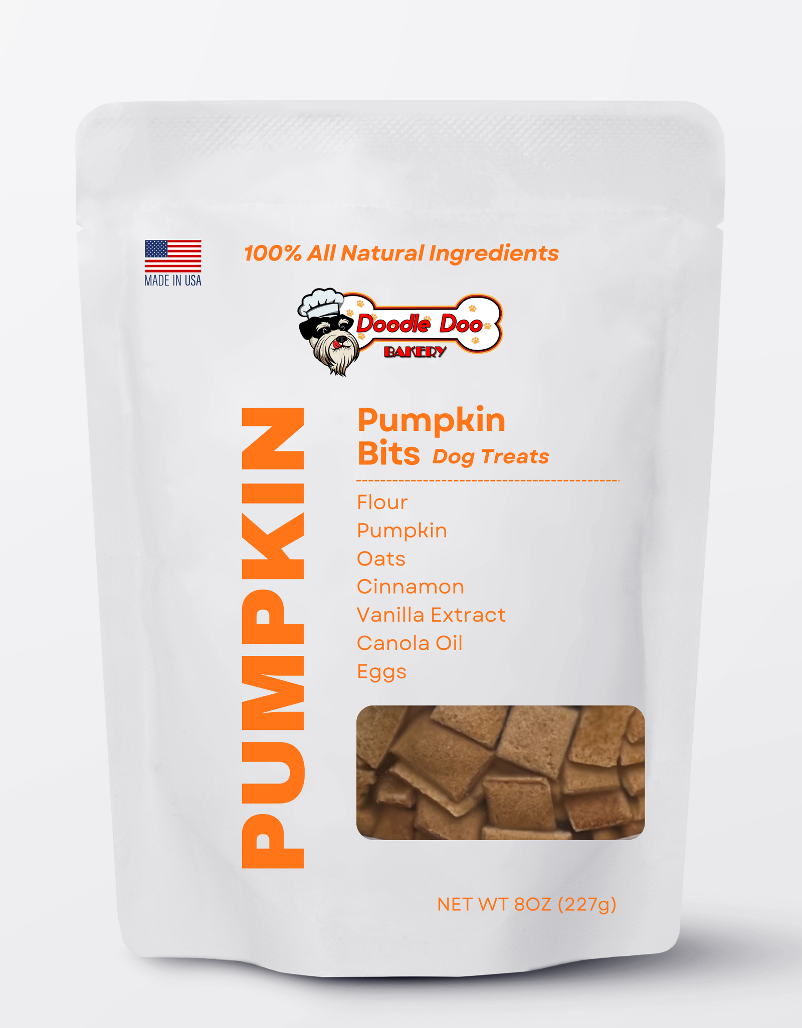Homemade Dog Treats - 🎃 Pumpkin Bits Dog Biscuits 1/2lb